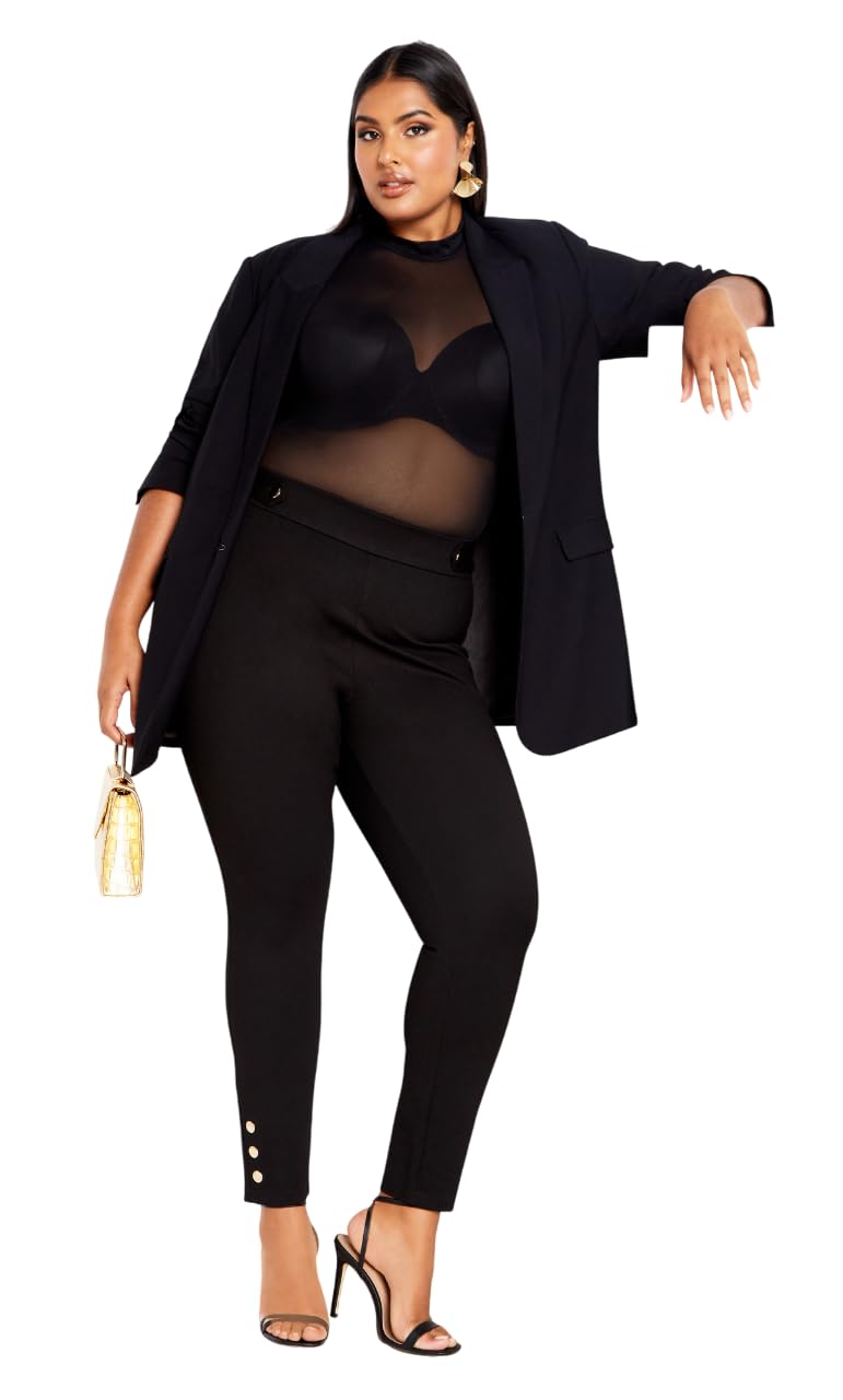 City Chic Womens Plus Size Pant Party Fever