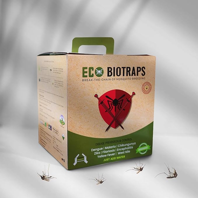Image of Eco BioTraps - Mosquito Control Solution, No Electricity, Zero Odor, Lasts 30 Days, Safe & Effective for Indoor /Outdoor Use