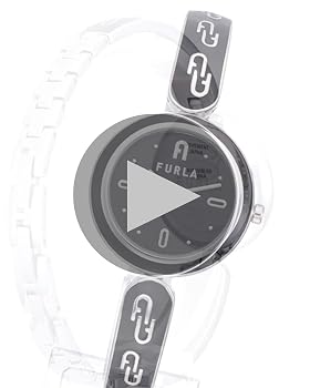 Amazon | [フルラ] 腕時計 BANGLE ブラック 文字盤 ステンレス