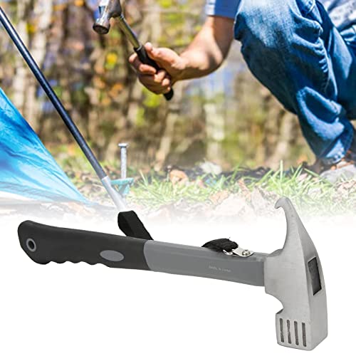 Martelo multifunções, martelo de borracha de plástico para barraca de acampamento para acampamento a