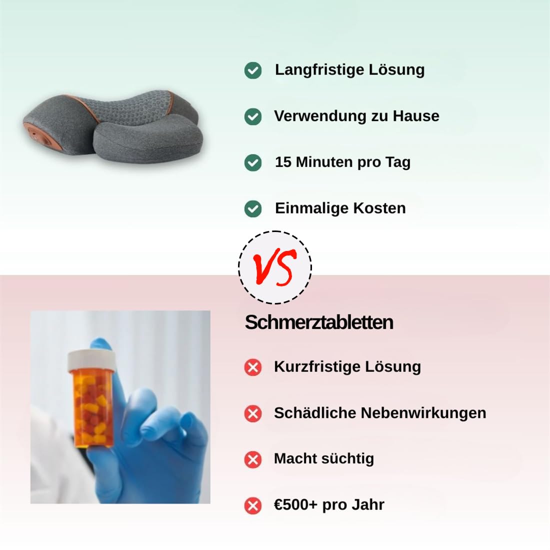 3-in-1 Elektrische Nackenmassagegerät – Sofortige Schmerzlinderung, Natürliche Halskrümmungs-Wiederherstellung & Stressabbau – Ideal für Büro, Zuhause & Familien (Massage, Dehnung & Wärmetherapie)