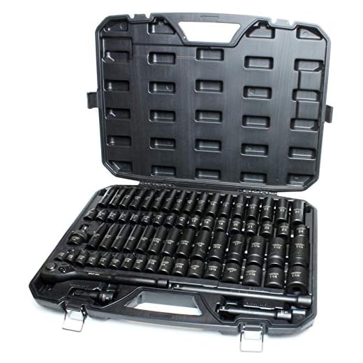 TIGHTSPOT 1/2" Drive 70pc Impact Socket MASTER SET, our Most Complete Set Ever with SAE & Metric from 5/16 Inch - 1-1/4 Inch, 8mm - 24mm, Standard/Deep Sockets with Extension Bars & Adapters & More