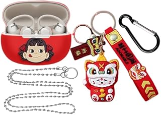 適合Shokz (ショックス) OpenDots ONE 用 ケース 可愛い ワイヤレス イヤホンケース カバー 装着充電可能 イヤホンカバー 落下防止 キズ防止 耐衝撃 防水 防塵 軽量 シリコン 保護ケース カラビナ付き Shokz (ショックス) OpenDots ONE 対応 (12)