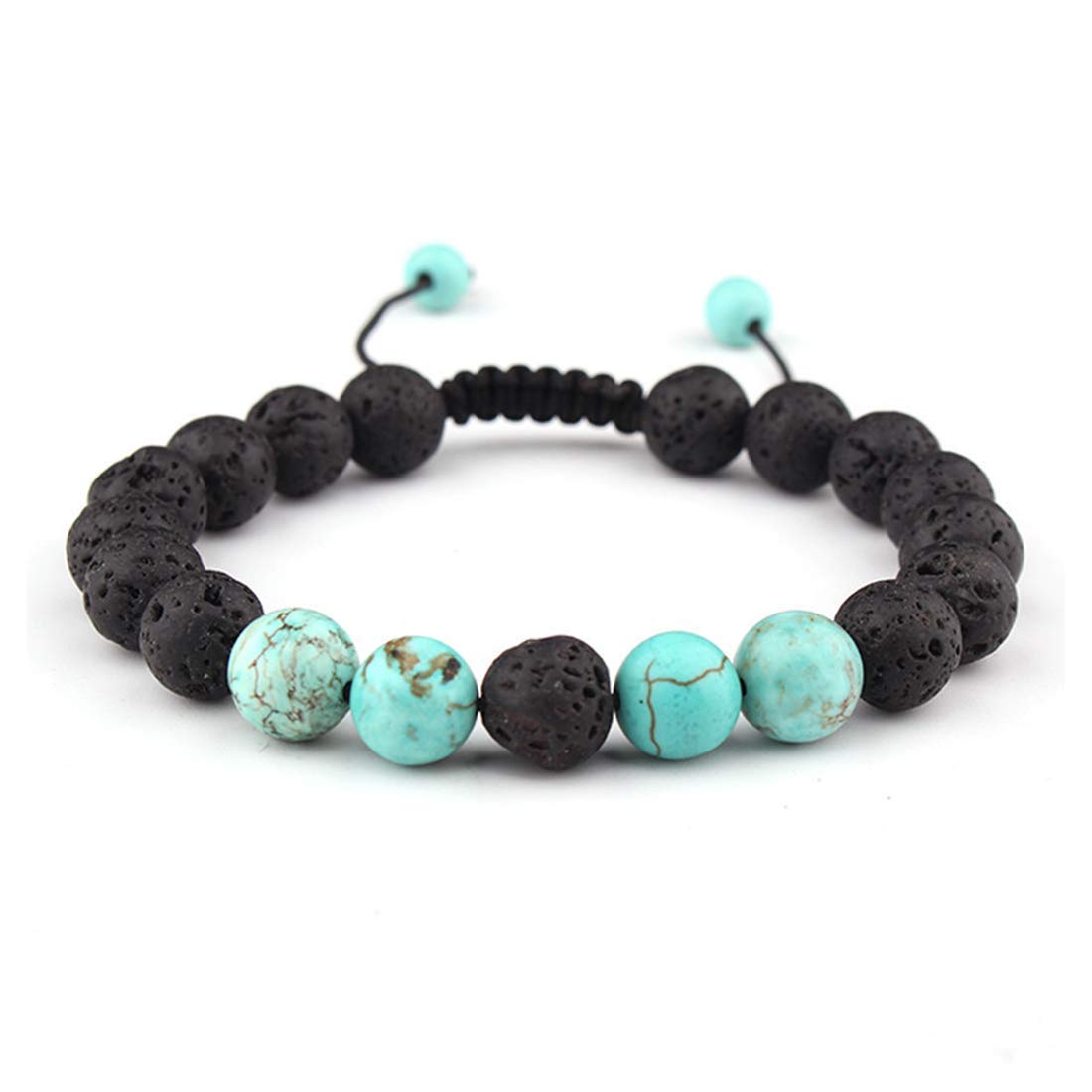Latest Fashion Reiki Healing Natural Stone Beads Stretchable Unisex Bracelets Set for Men and Women