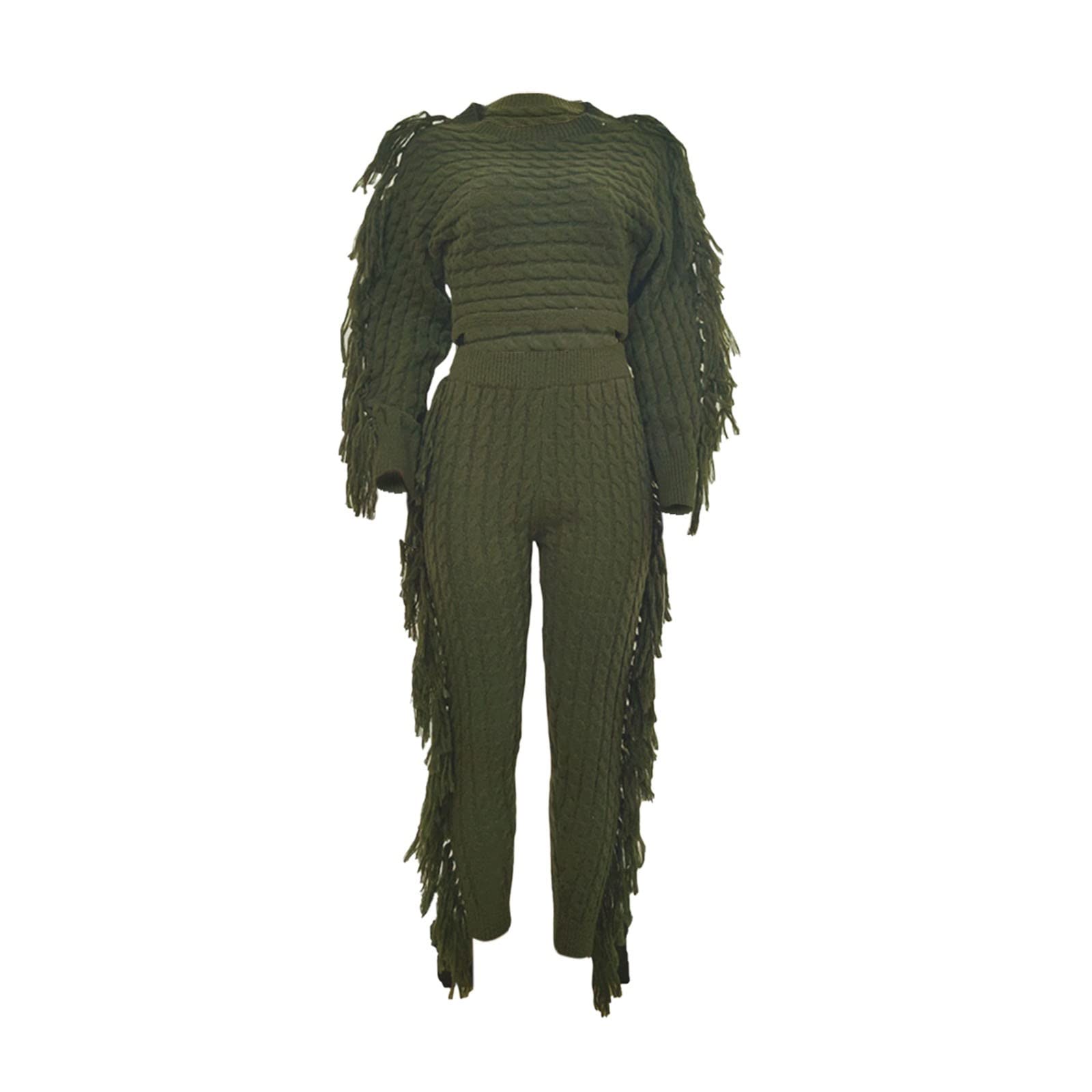 Tuta sportiva da donna, 2 pezzi, con cappuccio, casual, per il tempo libero, per lo sport, per il tempo libero, per lo sport, per il tempo libero, verde, S