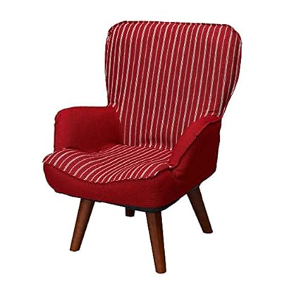 ドウシシャ 高座椅子 1人掛けソファー 座椅子 立ち座りラクラク 座面回転式 レッド LKR-RD