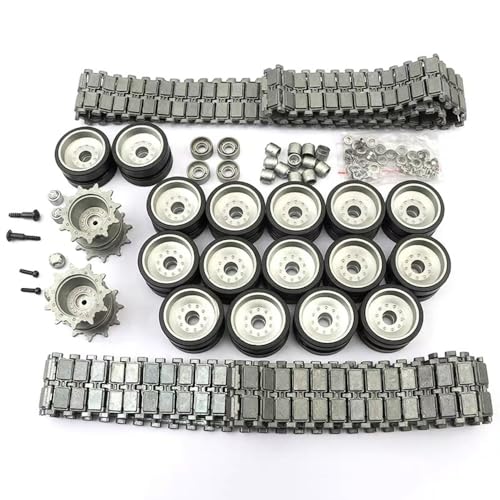 RC Tank Metal Upgrade Repair and Modification Parts Metal Caterpillar, Drive Wheels, etc. Suitable...