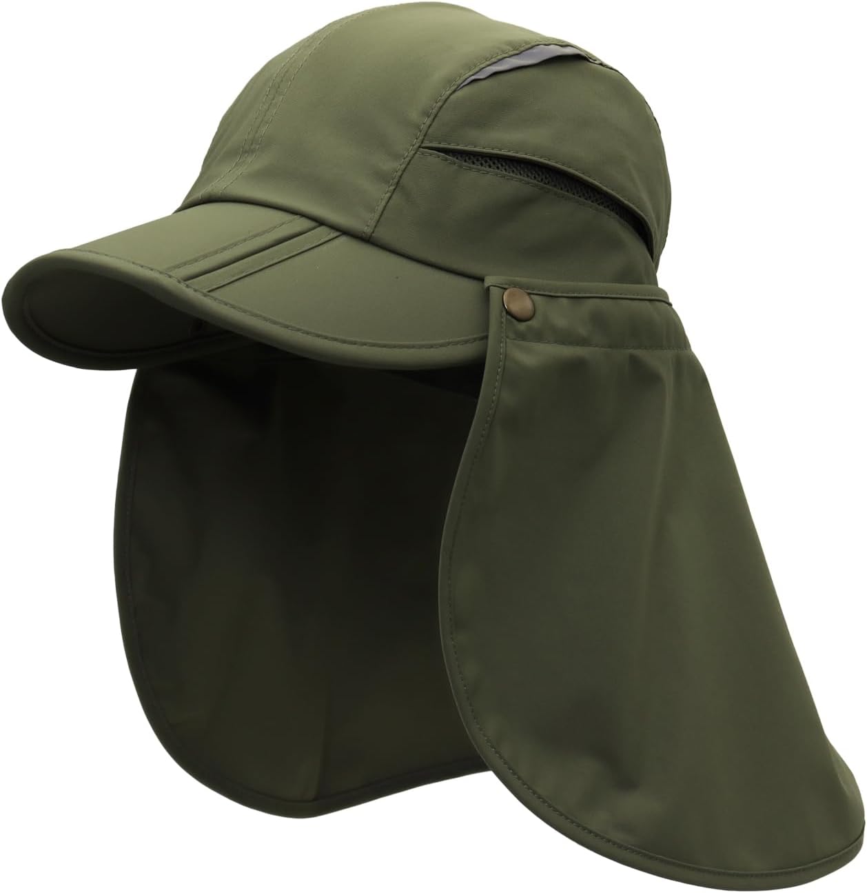 Men Women Safari Fishing Sun Cap with Removable Neck Flap UPF 50+ UV Protection Quick Dry Breathable Hats