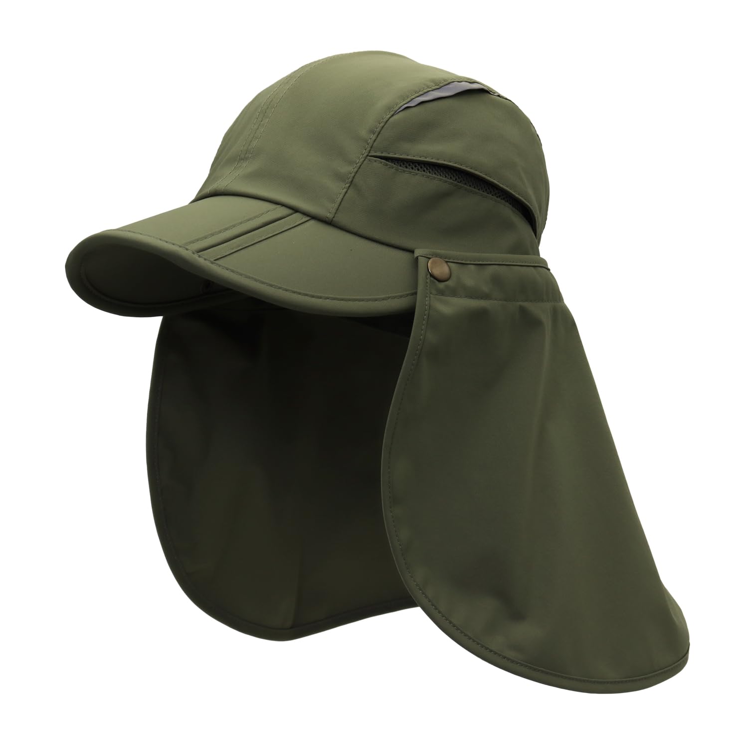 Men Women Safari Fishing Sun Cap with Removable Neck Flap UPF 50+ UV Protection Quick Dry Breathable Hats