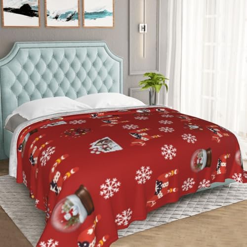 Cute Christmas Blankets and Throws for Adults and Kids, Fuzzy Fleece Throw Blanket for Girls and Boys, 50"x 60"