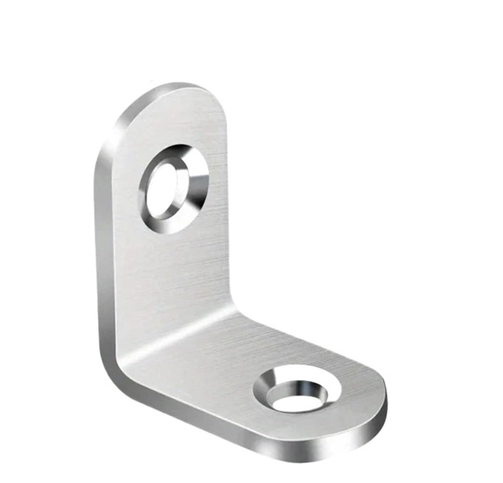 10 ~ 100 piezas de soporte de ángulo de 90 grados galvanizado en forma de L | 20x20mm 30x30mm, tornillos incluidos for construcción de muebles de bricolaje(50pcs 20mmx20mm)