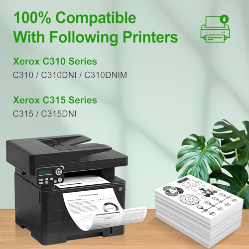 Image of Remanufactured C310 C315 Toner Cartridge Replacement 006R04357 for Xerox C310 C315(1-Pack Cyan)
