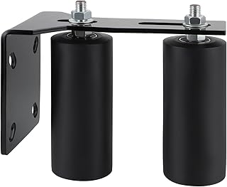 Skelang Slide Gate Guide Roller, 6" UHMW Hard Nylon Guider with Thickened Bracket, Adjustable Sliding Gate Support Assembly for Preventing The Gate from Falling