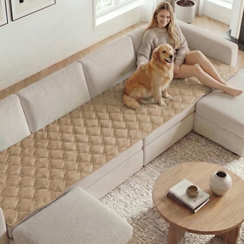 H.VERSAILTEX Chenille Couch Cover for Dogs Washabl