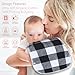 Benoxine Baby Burp Cloths & Baby Bibs 2-in-1 Design Large Size 3 Layers Thicken Cotton Super Absorbent and Soft Baby Spit Up Burping Rags Baby Burp Cloth Set for Boys and Girls Solid 12 Pack