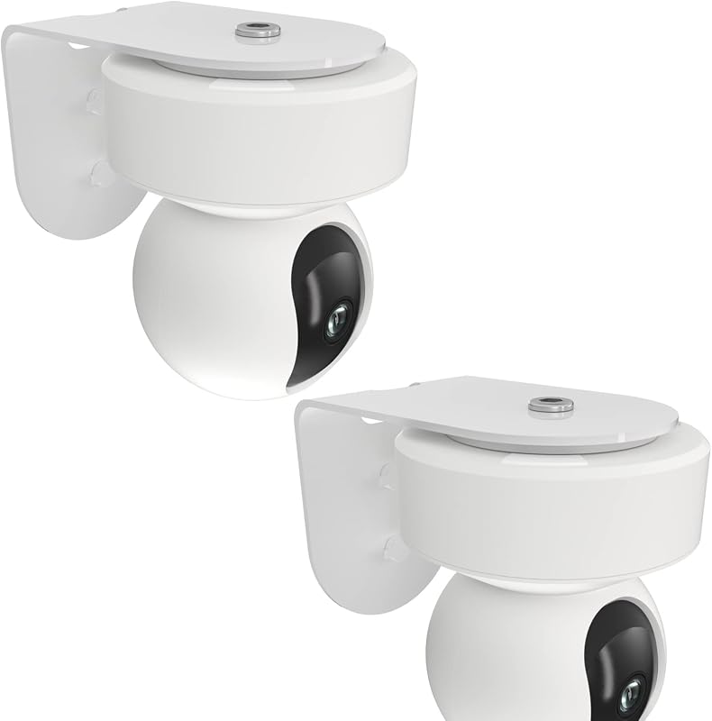 2 Pack Metal Wall Mount for Reolink E1 Pro Camera,Better View Angles | Made of aluminum alloy, sturdy, durable and elegant, compatible with Reolink indoor cameras.