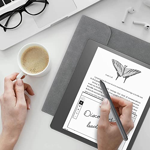 Walnew Sleeve Case For 10.2-Inch Kindle Scribe (2022 Released), Protective Pouch Bag Case Cover With Pen Holder For 10.2” Amazon Kindle Scribe E-Reader (Gray) #TOP6