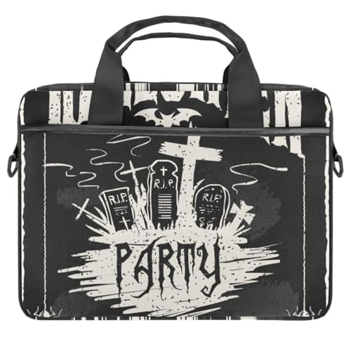 Maletín bandolera para portátil 13.3 funda protectora tablet 14.5 pulgadas Halloween multicolor