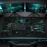 AQQA 3XL Huge Mouse Pads Oversized (48'x24') - Extra Large Gaming XXXXL Mouse Pad for Full Desk - Mousepad with Stitched Edges Non-Slip Rubber Base,Desk Mat for Laptop,Computer & PC, Animated Style