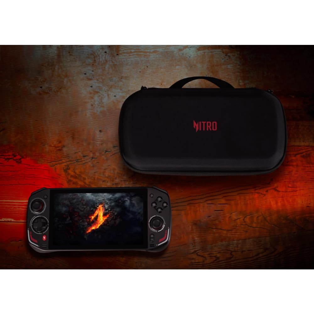 acer Nitro Blaze 7 GN771-08HS7, Console di gioco portatile, Processore AMD™ Ryzen 7 8840HS, 1 TB SSD PCIe NVMe, Ram 16 GB DDR5x, AMD Radeon, Display 7" FHD IPS 144Hz, WiFi 6E ax + BT, Windows 11 Home