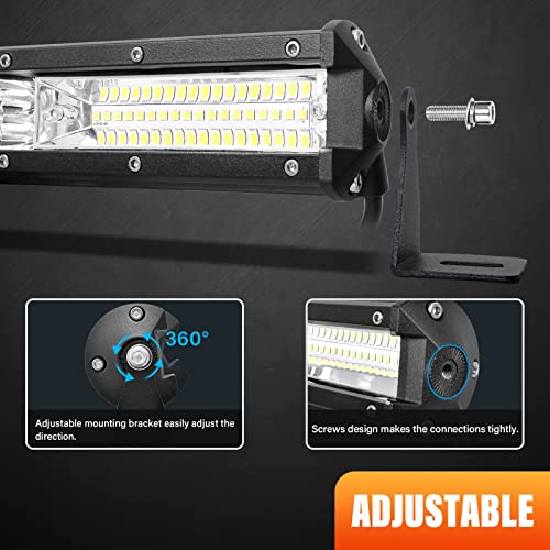SKYWORLD LED 作業灯 薄型 180W 20インチ LEDライトバー 車
