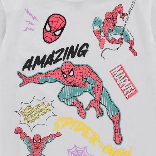 Marvel Amazing Spiderman Super Hero Girls Short Sleeve T-Shirt- Little and Big Girl Sizes 4-164
