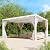 UPHYB Louvered Pergola 10x12ft, Adjustable Aluminum Pergola with Waterproof Curtains and Nets, Sun & Rain Shade for Patio, Modern DIY Outdoor Living Upgrade, White