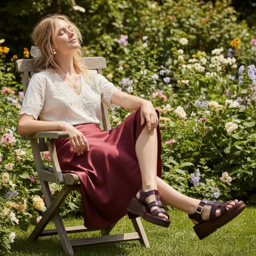 Image of Platform Sandals Women Chunky Wedge Sandals for Women Comfortable