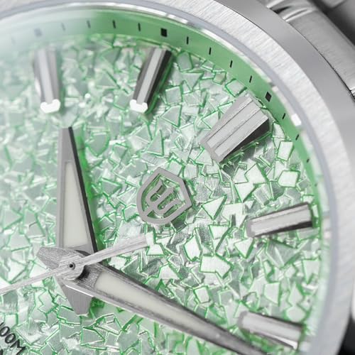 Image of watchdives WD0003C Elementum Original Design Men Watch VH31 Sweep Second Quartz Watch 36mm Sapphire Crystal Luxury Wristwatch 100m Waterproof Stainless Steel