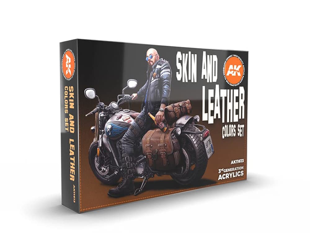 Skin and Leather Colours Set - Acrylic 3g Paints- AK11613