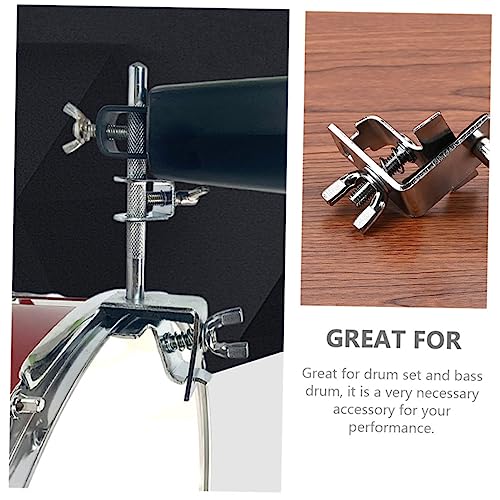 Abrazadera para Bombo con Soporte para Cowbell, Pieza para Instrumento Musical "ibasenice" Superficie lisa miniatura 3