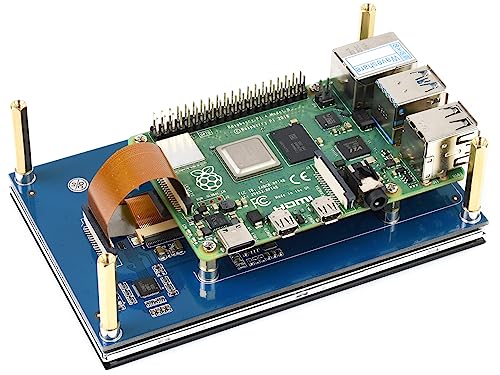 Image of waveshare 5inch DSI LCD Capacitive Touch Display for Raspberry Pi 4B /3B+ /3A+ /3B /2B /B+ /A+ / CM 3 /3+, 800x480 TFT Screen LCD, Refresh Rate up to 60Hz. Support Ubuntu /Kali, Win 10 IoT