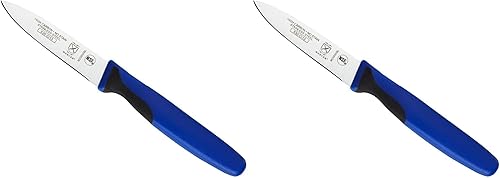 Mercer Culinary Millennia Colors - Cuchillo de pelar delgado de 3 pulgadas, color azul (paquete de 2)