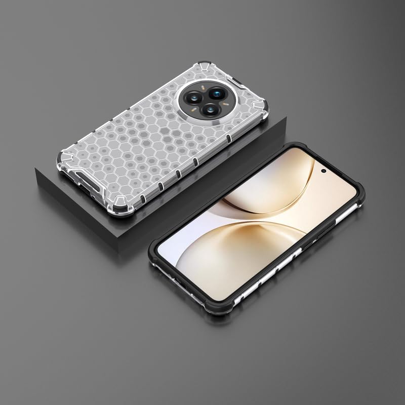 Image of Plastic Bumper Back Case Cover for Realme 14 Pro Plus 5G (Transparent)