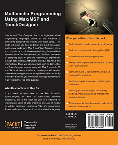 Multimedia Programming Using Max/Msp and Touchdesigner