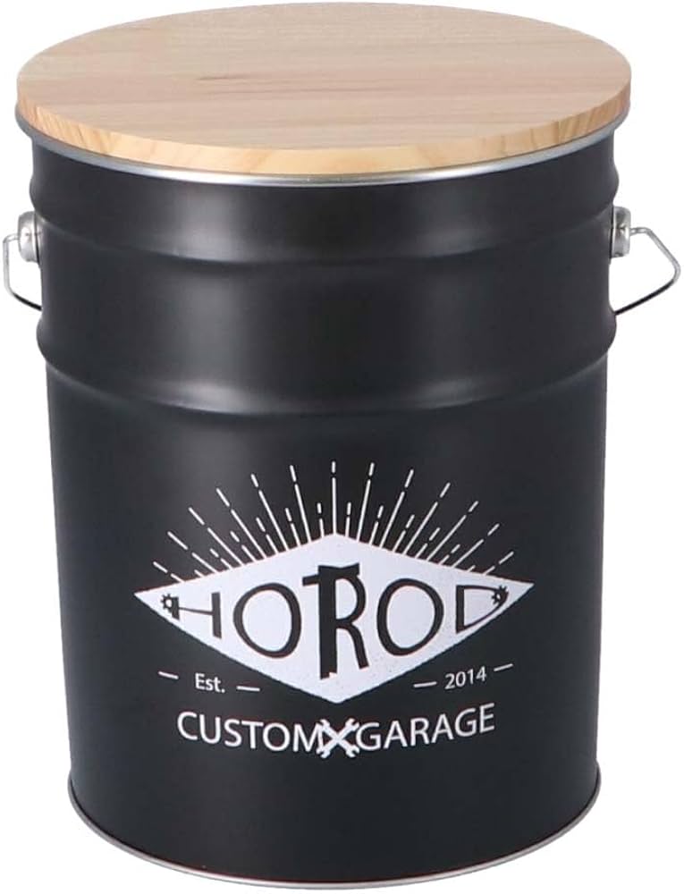 Amazon｜コーナンオリジナル LIFELEX 木蓋ペール缶スツール ブラック