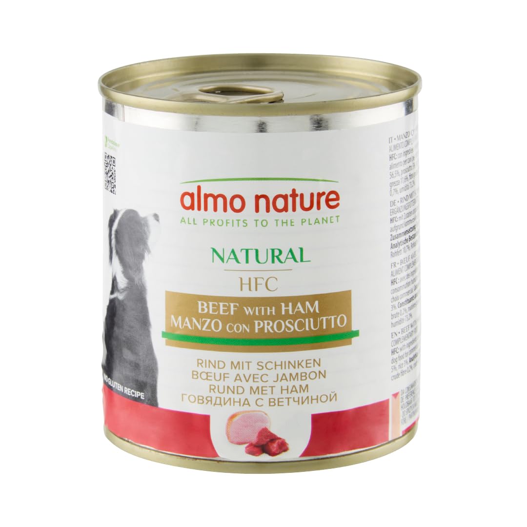 Almo Nature HFC Complete Nassfutter – Isländisches Lamm Mit Karotten, 85 G (17 Stück), Glutenfrei, Monoprotein Für Erwachsene Hunde