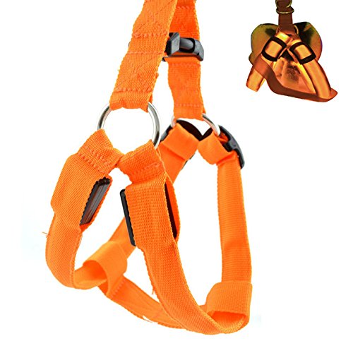 Futaba Dog LED Harness Flashing Light 3 Mode - Orange - Large (B078GM597Y) Amazon Price History, Amazon Price Tracker