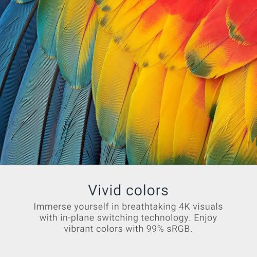 Image of Dell 27 inch Monitor, 4K (3840 x 2160) - 120Hz Refresh Rate 1500:1 Contrast Ratio, AMD FreeSync - VESA, Integrated Speaker, Height /Tilt /Pivot /Swivel Adjustability, 2 x HDMI & USB-C, White