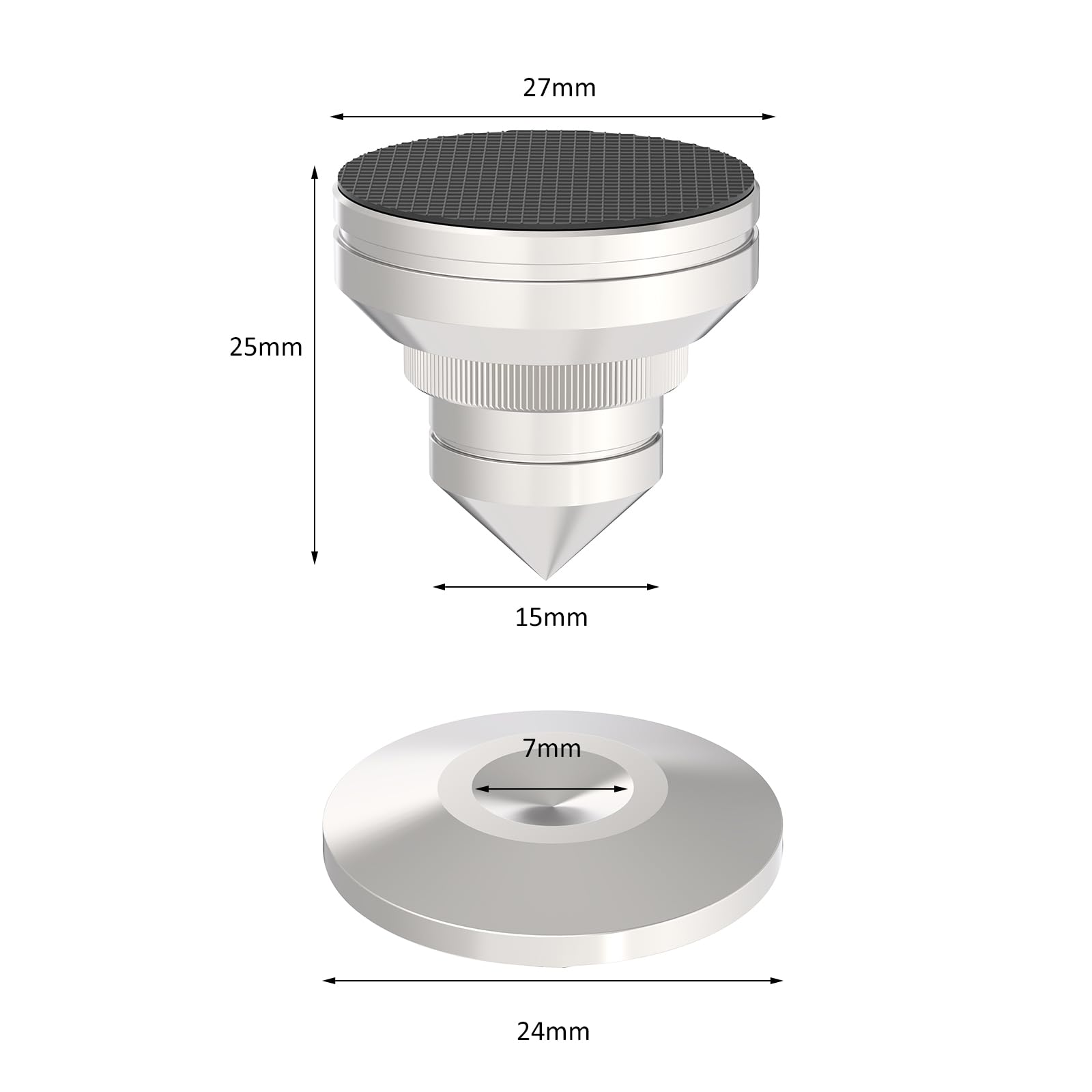Puntale per altoparlante regolabile in acciaio inossidabile per subwoofer audiofilo
