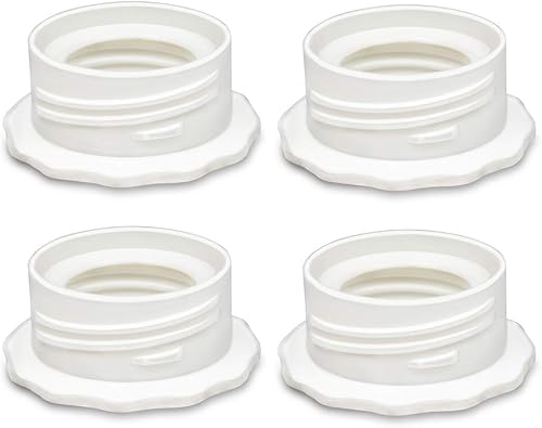 PumpMom - Adaptador para botella de bomba cambiador de rosca para botella de bebé para Spectra S1 S2 con bridas de boca ancha para usar botellas de