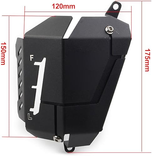 Miniatura 5 de GZYF CNCN - Protector de tanque de depósito de refrigerante de agua anodizado de aluminio para Yamaha FZ-07 MT-07 2014-2018, titanio