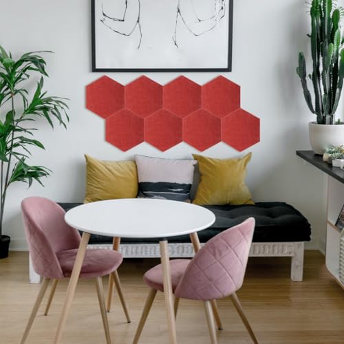 Tableau feutre hexagonal x12 isolant phonique et panneau d'affichage mural design - 6