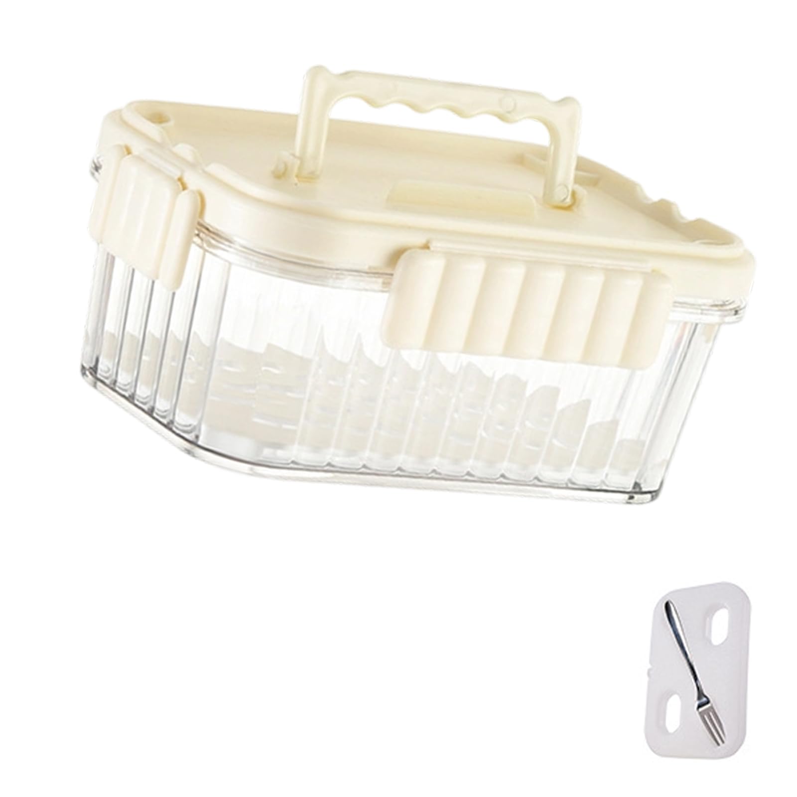 Xinsheinelry Stackable Insulated Lunch Holder Portable Food Storage Box for Camping Hiking Meal Preparation Container See Through Refrigerator for Camping
