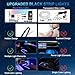 HUNOGRU Dreamcolor Acrylic Interior Car LED Strip Light, RGB 6 in 1 Ambient Lighting, 175 Inches, 600 LED, Music Sync, 16 Million Colors, App Control, Car Interior Lights