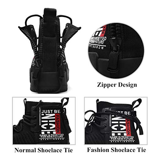 Men’s High Top Fashion Sneaker Casual Slip on Walking Shoes for Men4