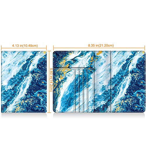 Image of FINTIE Passport Holder, Slim Travel Wallet RFID Blocking Card Case Cover Passport Cover Protector Essentials with Credit Card Slots for Women /Men | Slim