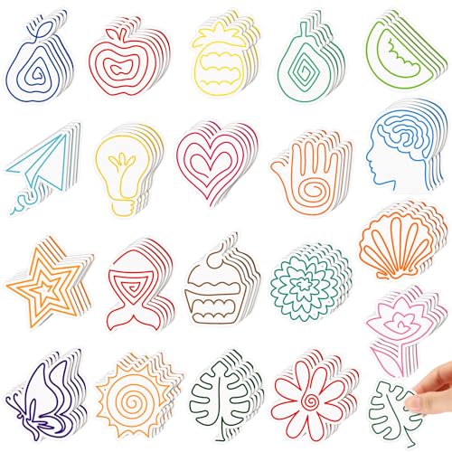 Crtiin 100 Pcs Sensory Strips Anxiety Calm Mindfulness Stickers Fidget Stress Breathing Sensory Sticker Different Textures Rough Tactile Tape for Mental Health Adults Desk Anxiety Relief(Novelty)