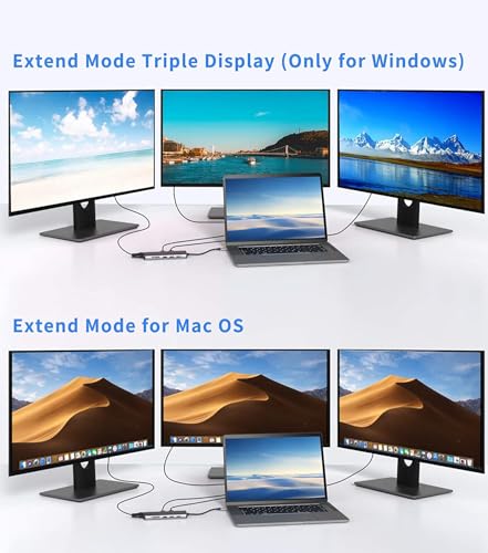 Hub USB-C 12 en 1 anti surchauffe double hdmi pour ordinateur portable - 7