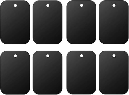 Placa de metal de montaje (paquete de 8) para soporte magnético de teléfono para automóvil con adhesivo completo para imán de teléfono, montaje disponible en Yaxa Peru